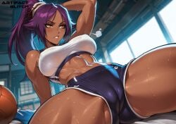 shihouin yoruichi from bleach by artifactglitch