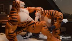 3d animated anthro artist_name ass_grab bed bisexual deepthroat face_fucking female furry head_grab huge_balls huge_cock leg_grab loona_(helluva_boss) loop male male/female male/female/male male/male multiple_boys multiple_males muscular muscular_male nude on_bed operculum oral_penetration rimjob rimming size_difference tagme tiger_dancer_(valorlynz) tiger_dancer_(zootopia) unseen_female_face vaginal_penetration video web_address zootopia