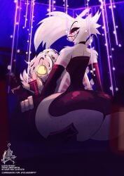 angel dust from hazbin hotel by horny saint