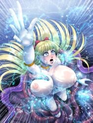 1girls big_breasts bishoujo_senshi_sailor_moon breasts dragged_away drowning electric electric_shock electricity electrostimulation female_prey gloves hacchake_yarou_a_team hatchake_taro hyper hyper_breasts imminent_vore interspecies minako_aino monster monster_on_female naked naked_female nude nude_female pulled_down sailor_venus scared scared_expression screaming sinking sparks tentacle tentacle_grab tentacle_monster underwater variant variant_set vore water