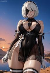yorha 2b from nier by snazzdaz