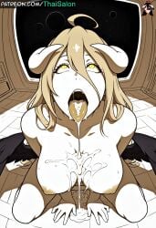 1girls ahe_gao ahegao_face ahoge ai_assisted ai_generated albedo_(overlord) areola areolae big_breasts black_wings blonde_female blonde_hair breasts chromatic_abberation collarbone completely_nude cum cum_drip cum_in_mouth cum_on_body cum_on_breasts cum_on_chest cum_on_chin cum_on_face cum_on_floor cum_on_tongue cum_on_upper_body cum_puddle cumshot degradation disturbed eyebrows eyelashes eyes eyes_rolling_back eyeshadow feathered_wings feathers female girl glowing_eyes good_girl hands_on_ground hentai hires horns huge_breasts large_breasts lewd long_hair low_wings makeup mindless naked neck nose nsfw nude nude_female on_ground on_knees overlord_(maruyama) patreon patreon_username planet planets porn pornography rolling_eyes sci-fi sexually_suggestive ship shoulders simple simple_coloring simple_drawing simple_shading space spacecraft spaceship stable_diffusion stars sub submissive submissive_female succubus succubus_horns tagme teeth thaisalon thick_thighs thighs tongue tongue_out uvula watermark white_horn white_horns window wings yellow_eyes