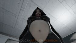 3d bodysuit daniela_(resident_evil) domination ethan_winters femdom handcuffs headscissor latex pov resident_evil resident_evil_8:_village tagme vampire volcanart