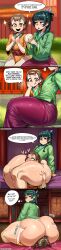 ai_generated ass_grab donbeboys dumpling excited kusuriya_no_hitorigoto leglock licking_lips light-skinned_female maomao_(kusuriya_no_hitorigoto) sitting_on_face starry_eyes thick_ass thick_thighs xiaolan_(kusuriya_no_hitorigoto)