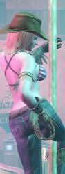 1girls 3d 3dcg american_flag_bikini_top artist_request ass ass_focus blonde-haired_female blonde_hair cropped crossover dead_or_alive disinterested emotionless emotionless_female expressionless female_focus female_only game_cg grand_theft_auto grand_theft_auto_iv highres indifferent jeans mature_woman rockstar_editor short-haired_female strip_club stripper stripper_pole tight_jeans tina_armstrong unbothered uncaring uncaring_female uninterested uninterested_female