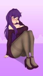yuri (doki doki literature club) from doki doki literature club by iang art