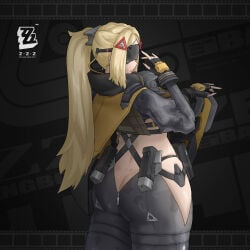 1girls ass big_ass blonde_hair body_armor bubble_butt clothing colored_nails fat_ass female female_only gun huge_ass large_ass long_nails looking_at_viewer painted_nails pink_nails rear_view rifle sniper sniper_rifle soldier solo svencorvus thick_ass thick_thighs thunder_thighs trigger_(zenless_zone_zero) visor weapon wide_hips zenless_zone_zero
