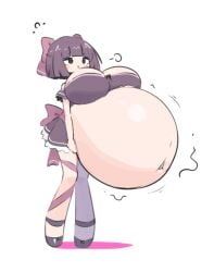 digestion digestion_noises fallenshadow huge_belly huge_breasts inflatable inflation o-bisu shondo_(fallen_shadow)
