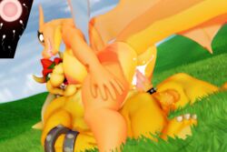 3:2 3d 3d_(artwork) accessory anthro ass balls big_breasts bodily_fluids bowser breasts charizard cock_ring collar crossover cum cum_in_pussy cum_inside digital_media_(artwork) duo erection female furry furry_only genital_fluids genitals hi_res horn impregnation internal jewelry koopa male male_penetrating malicekira mario_(series) nintendo nipples nude open_mouth ovum penetration penis penis_accessory penis_jewelry pokémon_(species) pokemon pokemon_(species) pussy scalie sex sperm_cell spiked_balls spikes spikes_(anatomy) vaginal_penetration video_games