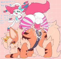 abdominal_bulge animal_genitalia animal_penis anus arcanine balls belly big_balls big_belly big_butt big_penis blush bodily_fluids butt clothed clothing cum cum_in_vagina cum_inside deep_penetration digital_media_(artwork) duo eeveelution ejaculation english_text erection excessive_cum excessive_genital_fluids female female_penetrated feral feral_on_feral feral_penetrated feral_penetrating forced forced_impregnation forced_orgasm from_behind_position fur generation_1_pokemon generation_6_pokemon genital_fluids genitals hair hi_res huge_balls huge_belly huge_butt huge_hips huge_penis huge_thighs hyper hyper_balls hyper_genitalia hyper_penis impregnation larger_penetrated legwear looking_back male male/female male_penetrating male_penetrating_female mammal nintendo nude open_mouth orgasm penetration penile penile_penetration penis penis_in_vagina perching_position pokemon pokemon_(species) pull_out_denial ridiculous_fit rough_sex sex simple_background size_difference smoothie_(sylveon) stockings sunspikevee surprise_cum_inside surprise_sex surprised sylveon tail text thick_thighs tongue too_big unwanted_cum_inside unwanted_cumshot unwanted_ejaculation unwanted_impregnation unwanted_orgasm vaginal vaginal_penetration vulva white_body wide_hips