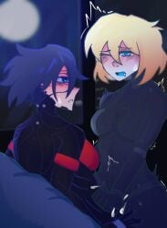 android elster_(signalis) futa_with_female futanari highres marie_(peripeteia) metal_skin metanfetayuri peripeteia robot_girl signalis yuri