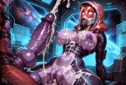 after_fellatio after_sex after_vaginal ahe_gao ai_generated alien alien_boy alien_girl alien_humanoid alien_penis big_ass big_balls big_breasts big_butt big_penis bioware blush bodysuit bukkake covered_in_cum creamhorseai cum cum_covered cum_drip cum_in_mouth cum_in_pussy cum_inside cum_on_body cum_on_breasts cum_on_face curvy curvy_female curvy_figure defeat defeated erect_nipples excessive_cum exhausted fainted female fit fit_female fucked_silly gaping_pussy glowing_eyes helmet helmet_with_visor high_resolution highres hood hood_up horny horny_female hourglass_figure huge_ass huge_balls huge_breasts huge_cock hyper_balls indoors knot knotted_penis latex_bodysuit latex_suit legs_apart legs_spread light-skinned_female male male/female mass_effect massive_balls massive_penis mature mature_female nubbed_penis perfect_body posing presenting_pussy purple_penis purple_skin quarian ribbed_penis seductive seductive_look skinsuit space spacecraft spaceship spaceship_interior spacesuit spoken_heart tali'zorah_nar_rayya testicles thick_thighs visor voluptuous voluptuous_female