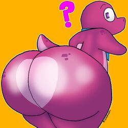big_butt bubble_butt dinosaur gameoverse gobbles_(gameoverse) huge_ass male_only shortstack