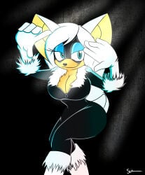 bat black_cat_(cosplay) breasts female rouge_the_bat sonic_(series) sonic_oc superix