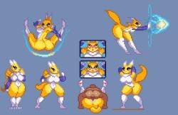1boy 1girls anthro ass bald_male bandai_namco blush blushing boobs countmoxi digimon digimon_(species) duo faceless_male female female_penetrated fighting_stance furry hadouken human human_on_anthro interspecies male male/female male_human/female_anthro male_penetrating male_penetrating_female mating_press nude penetration pixel_art pussy rape renamon sex submitting taunting vaginal_penetration video_games