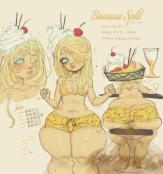 2026 banana beauty_mark belly_piercing bikini_top blonde_hair blue_eyes blue_nails bottom_heavy bulge bulge_through_clothing bulge_under_clothes chubby chubby_male degdaze fart fart_cloud fart_fetish farting fat_ass fat_thighs femboy femboy_only gay ice_cream long_hair oc original_character pecs reference_sheet round_ass round_butt shortstack shortstack_femboy sitting sketch sketch_page slim_male slim_waist slippers soft_shading thick thick_ass thick_thighs wide_hips wide_thighs wip
