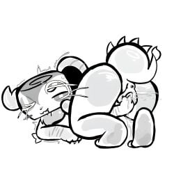 1girl artist_insert ass ass_focus ass_up black_and_white bright_skin cum cumming dandy's_world dandys_world dinosaur_tail dripping_pussy female female_masturbation horn horns horny_female lying lying_on_floor masturbation noncolor one_eye_closed paws pleasure pleasure_face pleasured_female porn pornography pussy pussy_ejaculation pussy_juice_drip pussy_play rikoriri roblox roblox_game rule34 shell shelly_(dandy's_world) squirt squirting squirting_orgasm tagme tail vagina white_skin