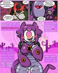 1_eye 2026 3_panel_comic absurd_res anthro armor blush blush_stickers bodily_fluids breasts cactus comic dialogue digital_media_(artwork) duo emoji english_text exclamation_point felid feline felis female fingering gameoverse gameplay_mechanics genital_fluids glitch_productions headgear heart_symbol helmet hi_res humanoid hypnosis intelligence_loss kilroylucy18 machine male malice_(gameoverse) mammal masturbation mayhem_(gameoverse) mind_control muscular muscular_male onomatopoeia open_mouth plant question_mark robot robot_anthro signature solo sound_effects speech_bubble spiral spiral_pupils standing_masturbation status_effect tail teeth text vaginal vaginal_fingering vaginal_fluids vaginal_masturbation warrick_(gameoverse)