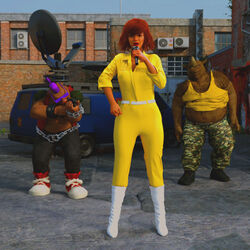 3d april_o'neil april_o'neil_(tmnt_1987) bebop jackd22 jumpsuit red_hair rocksteady teenage_mutant_ninja_turtles tmnt tmnt_1987