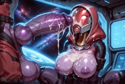 after_fellatio after_sex after_vaginal ai_generated alien alien_boy alien_girl alien_humanoid alien_penis big_ass big_balls big_breasts big_butt big_penis bioware blush bodysuit bukkake covered_in_cum creamhorseai cum cum_covered cum_drip cum_on_body cum_on_breasts cum_on_face curvy curvy_female curvy_figure erect_nipples excessive_cum female fit fit_female glowing_eyes helmet helmet_with_visor high_resolution highres hood hood_up horny horny_female hourglass_figure huge_ass huge_balls huge_breasts huge_cock hyper_balls indoors knot knotted_penis latex_bodysuit latex_suit light-skinned_female male male/female mass_effect massive_balls massive_penis mature mature_female nubbed_penis penis_on_face perfect_body posing purple_penis purple_skin quarian ribbed_penis seductive seductive_look skinsuit space spacecraft spaceship spaceship_interior spacesuit squatting tali'zorah_nar_rayya testicles thick_thighs visor voluptuous voluptuous_female