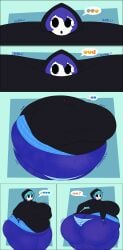 ass ass_expansion bbw belly_expansion big_ass big_belly big_breasts blue_hair blue_skin blueberry_inflation breast_expansion breasts bubble_ass bubble_butt drawing eating expansion fat fat_ass female female_only green_hair huge_ass huge_breasts inflation lj_caffie misha(shygal) obese sequence shy_gal spherical_inflation ssbbw tagme thick_thighs weight_gain wide_hips