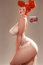 wilma flintstone from hanna-barbera by grai