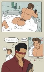 ass bathroom bathtub blindfold bubble_ass bubble_butt gay hammy_san863 holding_phone huge_ass huge_butt instagram johnny_cage johnny_cage_(new_era) kenshi_takahashi male male_only mortal_kombat mortal_kombat_1_(2023) muscular muscular_male netherrealm_studios round_ass round_butt shower social_media taking_a_bath tattoo tattoo_on_ass tattoo_on_butt thick_ass thick_butt yaoi