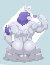 absurd_res animal_humanoid anthro ass ass_focus ass_view balls bara bara_ass big_ass big_ass_(male) big_balls big_butt bovid bubble_ass bubble_butt caprine crown dat_ass dat_butt dumptruck_ass dumptruck_butt fat_ass fat_butt flexing genitals goat hair heart hi_res horn huge_ass huge_butt humanoid kurgore large_ass large_butt looking_back male male_only mammal massive_ass massive_butt muscle_ass muscle_butt muscular muscular_anthro muscular_ass muscular_butt muscular_male nude plump_ass plump_butt purple_hair rear_view round_ass round_butt solo tylerstark white_body