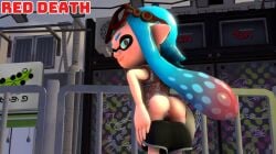 3d ass_focus ass_peek half-dressed inkling_girl naia(reddeath) sfm splatoon