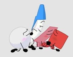 1boy 4boys anal battle_for_dream_island bfdi bfdia blocky_(bfdi) blush dick eraser_(bfdi) gay inanimate_object inanimate_objects kissing male male/male object_show object_shows pen_(bfdi) sex smug snowball_(bfdi) sucking_balls testicles thatboringfellow the_power_of_two tpot yaoi