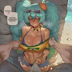 brazilian miku from vocaloid by tillian