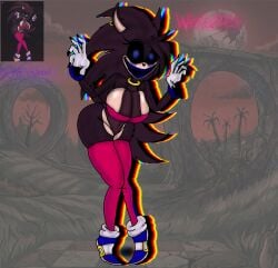1girl fanart sexy sonic.exe sonic.exe_(series) sonic_the_hedgehog_(series) wexa.res