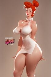 wilma flintstone from hanna-barbera by grai