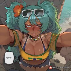 brazilian miku from vocaloid by tillian