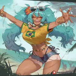brazilian miku from vocaloid by tillian