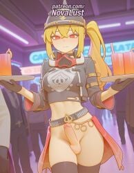 1futa 2025 2boys ai_generated alcohol artist_name beer beer_mug black_legwear blonde_hair blush cock crossdressing cup dick drinking_glass english_text erection foreskin futanari genderswap_(ftm) glass gloves hi_res high_quality high_resolution highres holding holding_tray luciana_de_montefio male_focus mug novalust otoko_no_ko patreon patreon_username penis plate stable_diffusion testicles thighhighs tray uncensored waitress watermark yaoi zenless_zone_zero