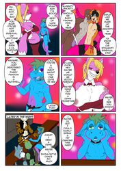 angel_the_fox anthro bar birthday_party_at_club_yiff bow_tie bulge canid canine canis cetacean clothing collar delphinoid english_text felid female femboy fox girly group hi_res horn jockstrap joykill kobold koizumi_kobold lagomorph leaning legwear leporid lizard male mammal marine mephitid muscular oceanic_dolphin orca orca_jones pantherine rabbit reptile rico_ro-ni scalie skunk stockings text tiger toothed_whale underwear wolf