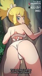 1girls animated ass ass_shake big_ass blonde_hair bra diives dr.stone fat_ass female female_only kohaku_(dr.stone) large_ass looking_at_viewer looking_back panties shaking_ass solo thick_ass thick_thighs tree wide_hips