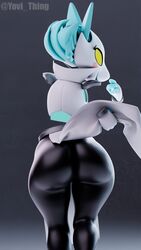 3d_(artwork) 4_fingers 9:16 anthro ass big_butt blender_(software) deltarune digital_media_(artwork) female fingers hi_res machine robot tasque_manager_(deltarune) thick_thighs undertale_(series) video_games wide_hips yovi_thing