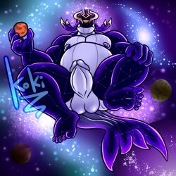 chubby_male cosmic_background feet galaxy koki_1 muscular_male naked riot_games space starmaw_(teamfight_tactics) teamfight_tactics whale