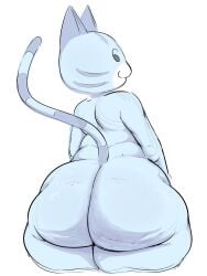 1girls :3 animal_crossing animal_ears anthro ass back_view behniis big_ass black_hair blue_fur bottom_heavy cat_ears cat_tail cellulite cellulitic_ass completely_nude domestic_cat felid feline felis female female_only fur grey_fur huge_ass large_ass lolly_(animal_crossing) long_tail looking_at_viewer looking_back mammal markings mob_face nintendo nude pointy_ears rear_view smile solo striped_tail tail thick_ass thick_thighs thighs two_tone_fur white_background wide_hips