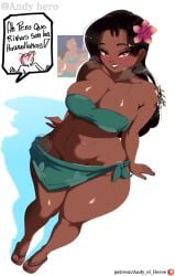 andy_hero big_breasts big_thighs big_titties bikini black_hair breasts brown_skin curvaceous curvaceous_female curvaceous_figure curvy curvy_figure curvy_hips disney disney_channel female female_focus female_only human human_only lilo_and_stitch long_hair looking_at_viewer nani_pelekai not_furry