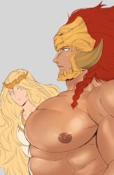 2boys 6oh4r abs bara bara_tiddies bara_tits big_pecs blonde_hair brothers canon_couple elden_ring femboy femboy_on_male fromsoftware girl_staring_at_guy's_chest helmet incest male male_only meme miquella muscular muscular_male promised_consort_radahn shadow_of_the_erdtree staring_at_breasts starscourge_radahn topless topless_male