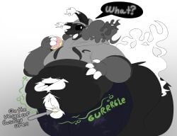 1boy anthro anthro_only big_ass bubble_butt castdraws_(artist) furry huge_ass male_only overweight thick_thighs wide_hips