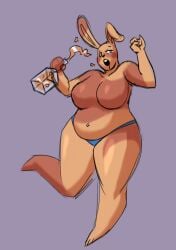 alcohol anthro bedroom_eyes beer beverage big_breasts bra_strap breasts dracozhilla drunk drunk_bun_(undertale) female hi_res human lagomorph leporid mammal narrowed_eyes overweight rabbit seductive short_stack sketch sketchy slightly_chubby solo stain stained_clothing substance_intoxication undertale undertale_(series)