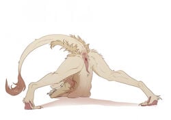 2021 anthro anus ass ass_up breasts clitoral_hood creepy_gun female fur genitals hair jack-o'_pose looking_back mammal nude pawpads pose prehensile_clitoral_hood presenting presenting_hindquarters presenting_pussy pussy raised_tail sergal solo spread_legs spreading unusual_pussy