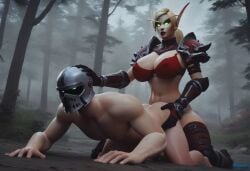 ai_generated alliance_(warcraft) anal anal_sex battle battlefield blizzard_entertainment blood_elf civitai dickgirl dickgirl/male dickgirl_penetrating doggy_style doggy_style_position domination facial_hair forest forest_background futa_on_male futa_with_male futanari futanari_domination futanari_penetrating head_grab horde_(warcraft) horde_domination horde_futa human_(world_of_warcraft) knight latex latex_clothing latex_suit male malesub murmii submissive submissive_male warcraft world_of_warcraft