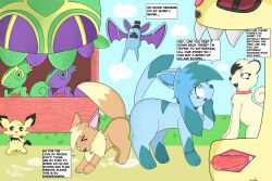 absurd_res ambiguous_gender animal_genitalia balls bat begging blush blush_lines bodily_fluids brown_body brown_fur canid canine cum cum_drip cum_dripping_from_penis cum_from_vagina cum_in_vagina cum_inside digital_media_(artwork) dripping duo eevee eeveelution embarrassed english_text erection fan_character fangs female feral feral_on_feral feral_penetrating fur generation_1_pokemon generation_2_pokemon generation_3_pokemon generation_4_pokemon genital_fluids genitals glaceon group hair hi_res humiliation interspecies kecleon knot knot_fucking knotted_penis knotting male male/female mammal nintendo nude open_mouth penetration penile penis persian_(pokemon) pichu pokemon pokemon_(species) pokemon_mystery_dungeon pokephilia public public_erection public_humiliation public_sex pussy ratboyheart_(artist) selfcest sex silly simple_background small_penis spike_chunsoft spot_(ratboyheart) square_crossover tail teeth text trans_(lore) x-ray_view yellow_body yellow_fur zubat