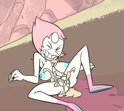 accurate_art_style after_oral after_sex big_breasts cum_everywhere cum_in_pussy cum_on_body cum_on_breasts edit naked nude oral_creampie pearl_(steven_universe) rawhell screencap screenshot_edit steven_universe thick_thighs