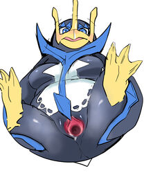 2021 5:6 absurd_res avian beak bird blue_eyes breasts cervix empoleon featureless_breasts female full-length_portrait furry furry_only gaping gaping_pussy genitals hi_res legs_up looking_at_viewer nintendo no_nipples non-mammal_breasts nude pokémon_(species) pokemon portrait presenting presenting_pussy pussy semi-anthro solo spread_legs spreading uyu video_games